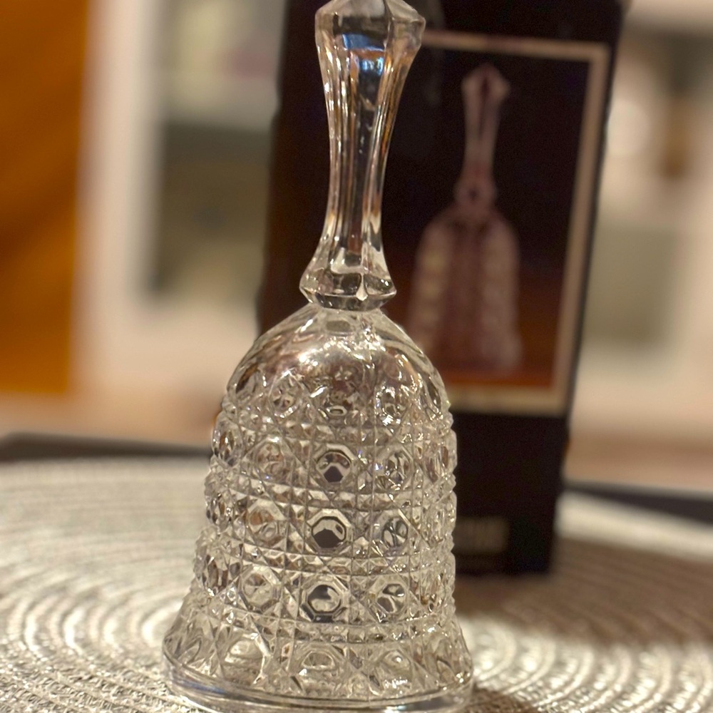 Vintage Tritschler Winterhalder 24% Lead Crystal Bell West Germany